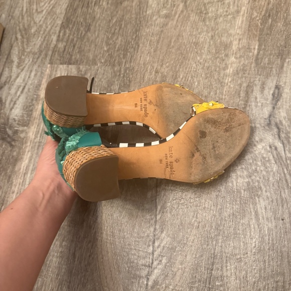 KATE SPADE NEW YORK Pineapple Wiatt Heels 8 - Picture 8 of 8